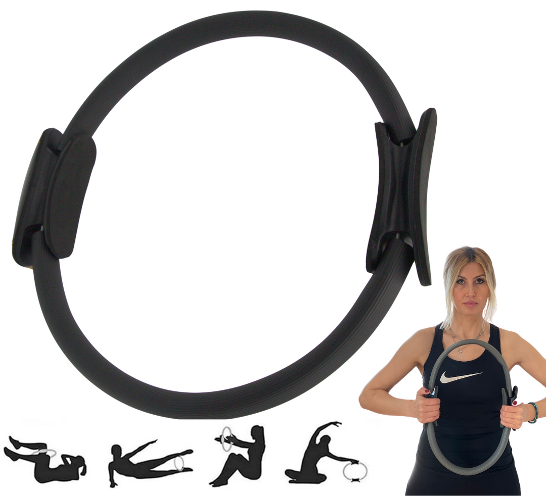 Yoga- und Pilates Ring PRO für mehr Stabilität und Beweglichkeit - Trainingsgerät für Zuhause & zur Stärkung der Oberschenkel, Rücken, Arme & Beckenboden - Trainer mit Übungsvideo